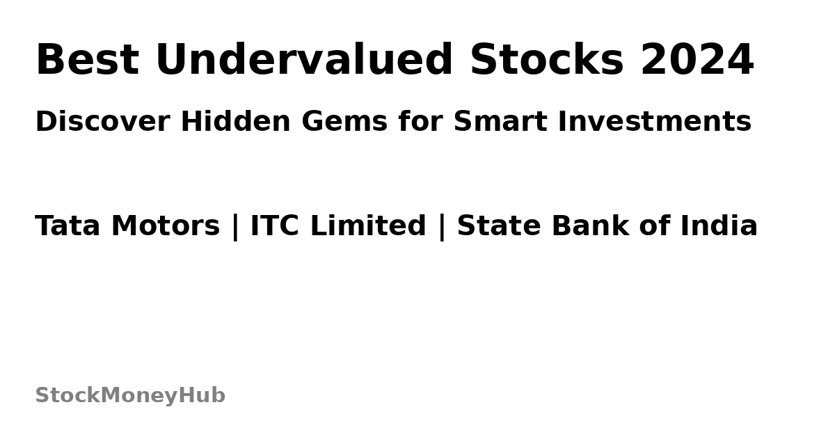 Best Undervalued Stocks 2024."